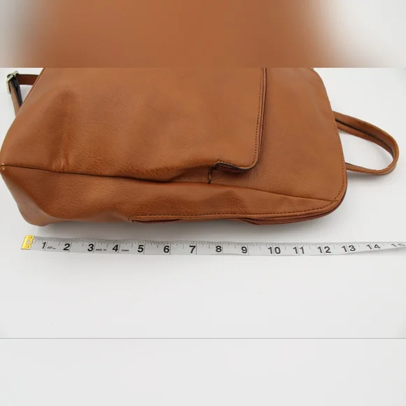 SevenDays Lifestyle & Dreams Brown Vegan Leather Backpack - Picture 5 of 11